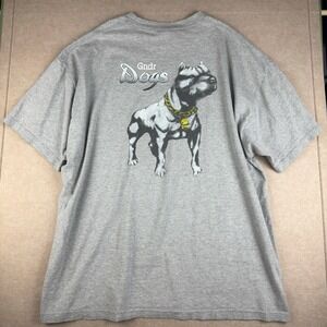 Grandeur Shirt Men XXL Gray Pitbull Dog Lover Graphic Gndr Dogs Animal‎ Tee USA